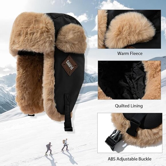 Winter Windproof Warm Faux Fur Hat main image 6